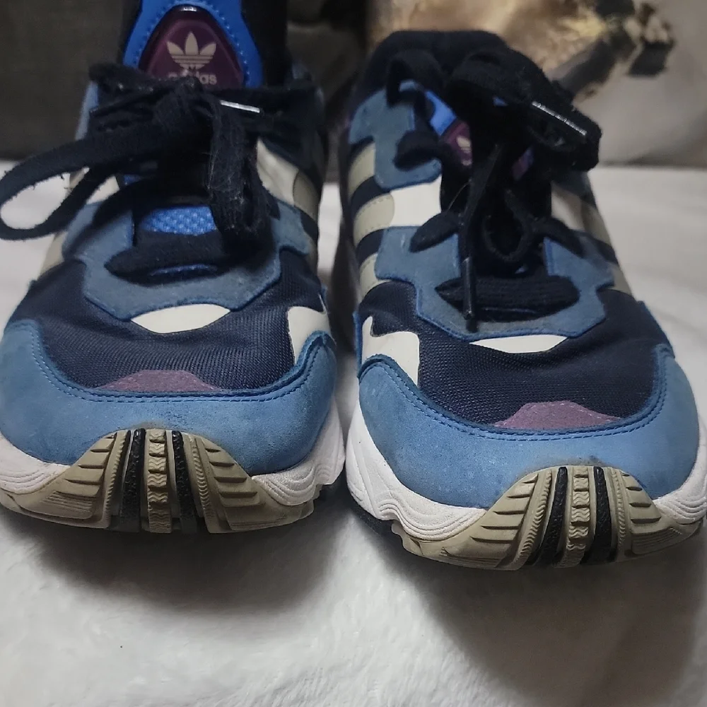 Adidas Size 8 Man Navy and Violet Sneakers Unesex - Picture 10 of 14